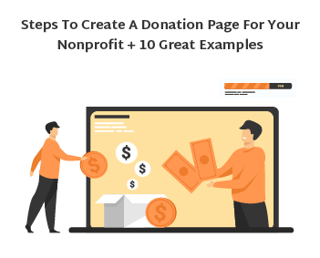 how to create a donation page